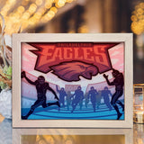 Philadelphia Eagles – Paper Cut Light Box File - Cricut File - 20x26cm - LightBoxGoodMan