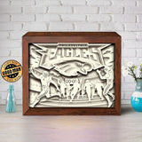 Philadelphia Eagles – Paper Cut Light Box File - Cricut File - 20x26cm - LightBoxGoodMan - LightboxGoodman