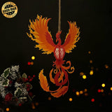 Phoenix - 3D Phoenix Lantern File - 14x12" - Cricut File - LightBoxGoodMan - LightboxGoodman