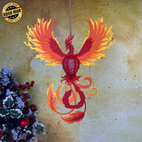 Phoenix - 3D Phoenix Lantern File - 14x12" - Cricut File - LightBoxGoodMan - LightboxGoodman