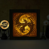 Phoenix - Paper Cut Light Box File - Cricut File - 8x8 inches - LightBoxGoodMan - LightboxGoodman