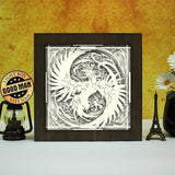 Phoenix - Paper Cut Light Box File - Cricut File - 8x8 inches - LightBoxGoodMan - LightboxGoodman