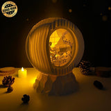 Piano - 3D Pop-up Light Box Globe File - Cricut File - LightBoxGoodMan - LightboxGoodman