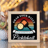 Pickleball – Paper Cut Light Box File - Cricut File - 8x8 inches - LightBoxGoodMan