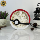 Pikachu - Pokemon Papercut Lightbox File - 6x6" - Cricut File - LightBoxGoodMan - LightboxGoodman