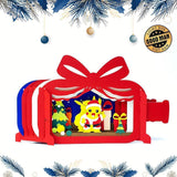 Pikachu Xmas - Pop-up Bottle Light Box File - Cricut File - LightBoxGoodMan - LightboxGoodman