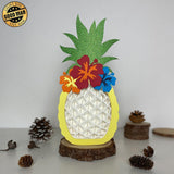 Pineapple 2 - Paper Cut Pineapple Light Box File - Cricut File - 14,3x28,7cm - LightBoxGoodMan - LightboxGoodman