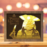 Pirates Of The Caribbean - Paper Cutting Light Box - LightBoxGoodman - LightboxGoodman