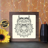 Pit Bull - Paper Cutting Light Box - LightBoxGoodman - LightboxGoodman