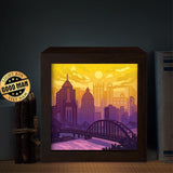 Pittsburgh – Paper Cut Light Box File - Cricut File - 8x8 inches - LightBoxGoodMan - LightboxGoodman