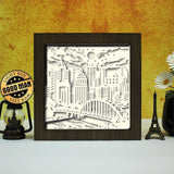 Pittsburgh – Paper Cut Light Box File - Cricut File - 8x8 inches - LightBoxGoodMan - LightboxGoodman