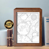 Planets 1 – Paper Cut Light Box File - Cricut File - 20x26cm - LightBoxGoodMan - LightboxGoodman