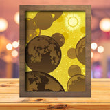 Planets 1 - Paper Cutting Light Box - LightBoxGoodman - LightboxGoodman