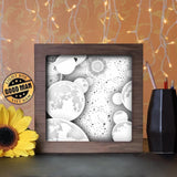 Planets 1 Square - Paper Cutting Light Box - LightBoxGoodman - LightboxGoodman