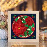 Poinsettia – Paper Cut Light Box File - Cricut File - 20x20cm - LightBoxGoodMan