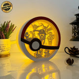 Pokemon 2 - Pokemon Papercut Lightbox File - 6x6" - Cricut File - LightBoxGoodMan - LightboxGoodman