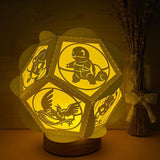 Pokemon - Pentagon 3D Lantern File - Cricut File - LightBoxGoodMan