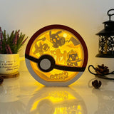 Pokemon - Pokemon Papercut Lightbox File - 6x6