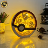 Pokemon - Pokemon Papercut Lightbox File - 6x6" - Cricut File - LightBoxGoodMan - LightboxGoodman