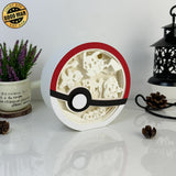 Pokemon - Pokemon Papercut Lightbox File - 6x6" - Cricut File - LightBoxGoodMan - LightboxGoodman