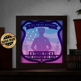 Police Officer – Paper Cut Light Box File - Cricut File - 20x20cm - LightBoxGoodMan - LightboxGoodman