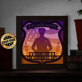 Police Officer – Paper Cut Light Box File - Cricut File - 20x20cm - LightBoxGoodMan - LightboxGoodman