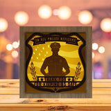 Police Officer - Paper Cutting Light Box - LightBoxGoodman - LightboxGoodman