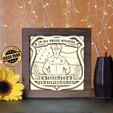 Police Officer - Paper Cutting Light Box - LightBoxGoodman - LightboxGoodman