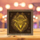 Pomeranian - Paper Cutting Light Box - LightBoxGoodman