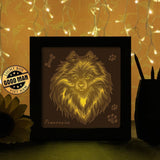 Pomeranian - Paper Cutting Light Box - LightBoxGoodman - LightboxGoodman