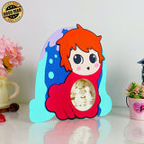 Ponyo 1 - Ponyo Papercut Lightbox File - 8x7.5" - Cricut File - LightBoxGoodMan - LightboxGoodman