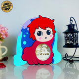 Ponyo 2 - Ponyo Papercut Lightbox File - 8x7.5" - Cricut File - LightBoxGoodMan - LightboxGoodman