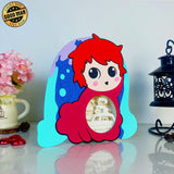 Ponyo 2 - Ponyo Papercut Lightbox File - 8x7.5" - Cricut File - LightBoxGoodMan - LightboxGoodman