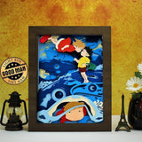 Ponyo - Colored Paper Cut Light Box File - Cricut File - 20x26cm - LightBoxGoodMan - LightboxGoodman