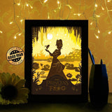 Princess and the Frog - Paper Cutting Light Box - LightBoxGoodman - LightboxGoodman