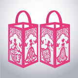 Princess - Paper Cut Lantern File - Cricut File - 10x16cm - LightBoxGoodMan