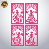 Princess - Paper Cut Lantern File - Cricut File - 10x16cm - LightBoxGoodMan - LightboxGoodman