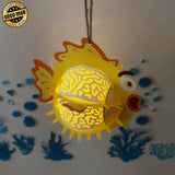 Puffer Fish - 3D Puffer Fish Lantern File - 6.5x6" - Cricut File - LightBoxGoodMan - LightboxGoodman