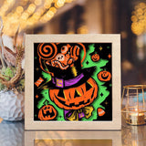 Pumpkin Candy – Paper Cut Light Box File - Cricut File - 20x20cm - LightBoxGoodMan