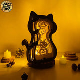 Pumpkin Cat - Cat Pop-Up File - Cricut File - LightBoxGoodMan - LightboxGoodman