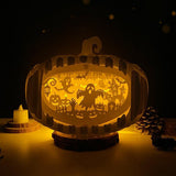 Pumpkin Ghost - 3D Pop-up Light Box Pumpkin File - Cricut File - LightBoxGoodMan - LightboxGoodman