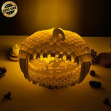 Pumpkin Ghost - 3D Pop-up Light Box Pumpkin File - Cricut File - LightBoxGoodMan - LightboxGoodman