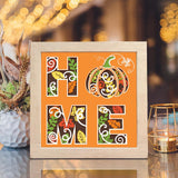 Pumpkin Home – Paper Cut Light Box File - Cricut File - 20x20cm - LightBoxGoodMan - LightboxGoodman