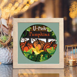 Pumpkin Patch – Paper Cut Light Box File - Cricut File - 20x20cm - LightBoxGoodMan