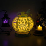 Pumpkin - 3D Pumpkin Lantern File - Cricut File 1 - LightBoxGoodMan