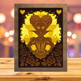 Queen Of Hearts - Paper Cutting Light Box - LightBoxGoodman - LightboxGoodman