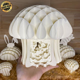 Rabbit - 3D Pop-up Light Box Mushroom File - Cricut File - LightBoxGoodMan - LightboxGoodman