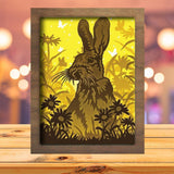 Rabbits 2 - Paper Cutting Light Box - LightBoxGoodman - LightboxGoodman