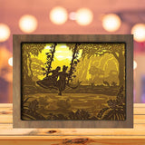 Radha Krishna - Paper Cutting Light Box - LightBoxGoodman - LightboxGoodman