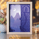 Rapunzel 2 – Paper Cut Light Box File - Cricut File - 20x26cm - LightBoxGoodMan